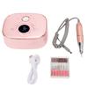 Nail Grinding Machine 35000RPM LED Low Noise Long Lasting Rechargeable Portable Rose Gold Nail File