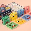80Pcs Cards Face Change Expression Puzzle for Kid Building Blocks Montessori Cube Table Game Early Educational Toy Children Gift