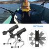Holder 360-Degree Adjustable Rod Holder Large Clamp Opening Fishing Rod Racks Mount On Horizontal/Vertical