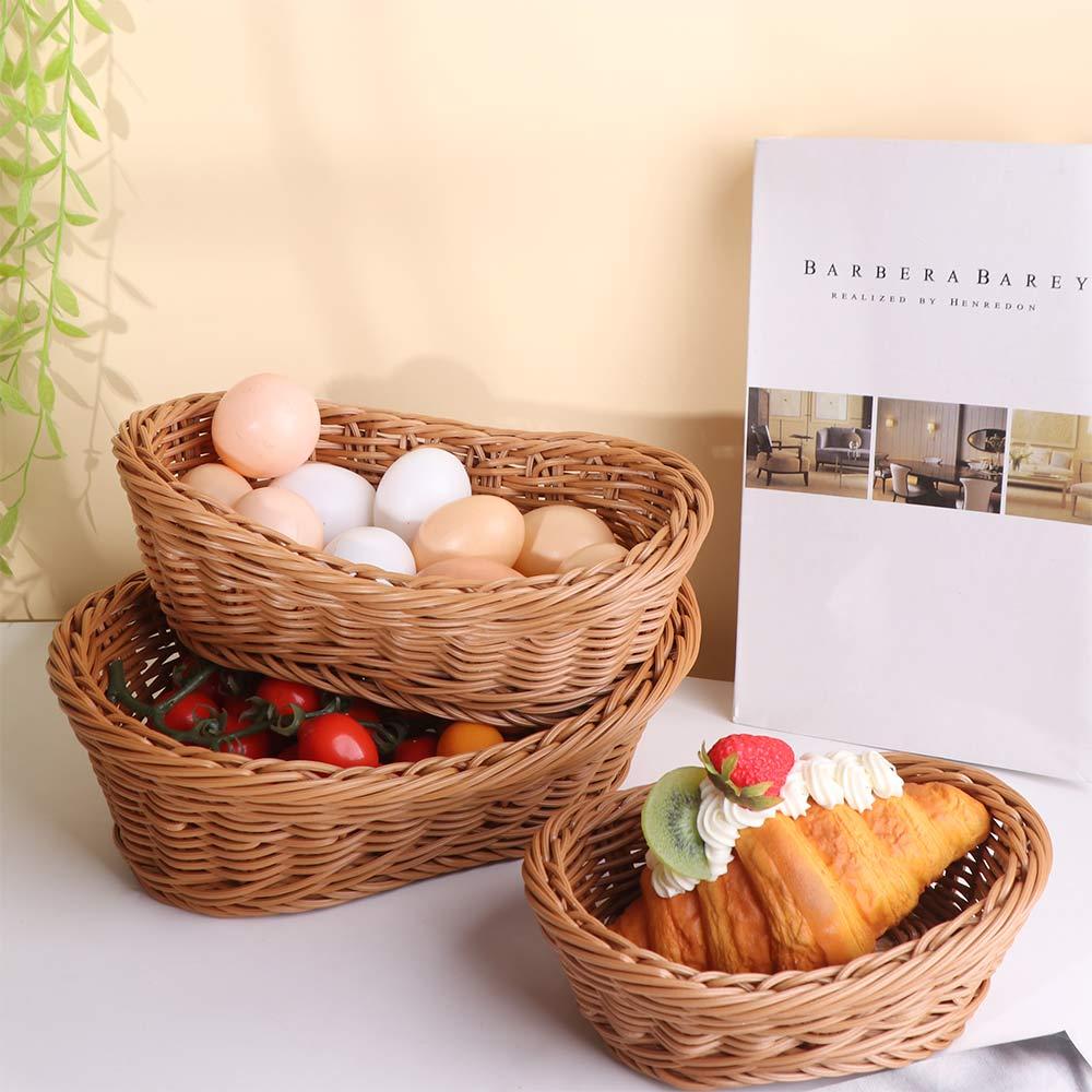 Plastic Fruit Tray Creative Desktop Clutter Box Desktop Ornament Storage Basket  Cake