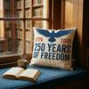 250 Years Of Freedom Eagle Throw Pillow Patriotic American Themed Cushion Home Sofa Living Room Decorative Pillow Sofa Cushion