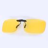 Non-polarized Ultralight Small Clip On Sunglasses Anti-glare Men Day Night Vision Lens Car Driving Glasses