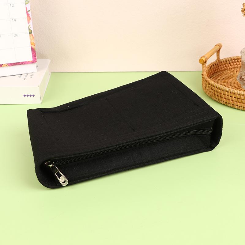 Войлочная вставная сумка подходит для косметичек, сумка-вкладыш для дамской сумочки, войлочная тканевая косметичка, переносная вставная сумка-органайзер для путешествий