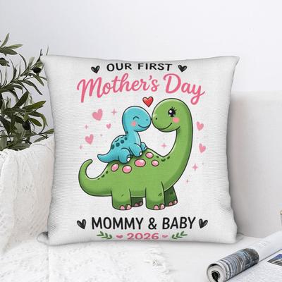 Our First Mothers Day Together Pillow Case Cute Funny Pillow Cover Design Pillowcases For Sofa Home Decor
