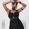 Веселый Пояс Хэллоуин Женский Цельный Металлическая Цепь Bondage Лаура Панк Пояс