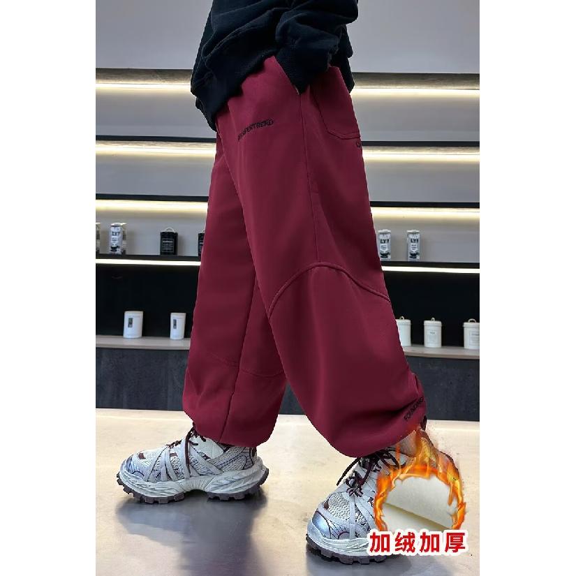 Брюки для мальчиков весна-лето-осень Брюки для детей и подростков Тонкие детские спортивные прямые брюки Модные брюки с тремя полосками Модные