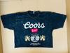 Кроп-топ футболка coors с выбеленным принтом