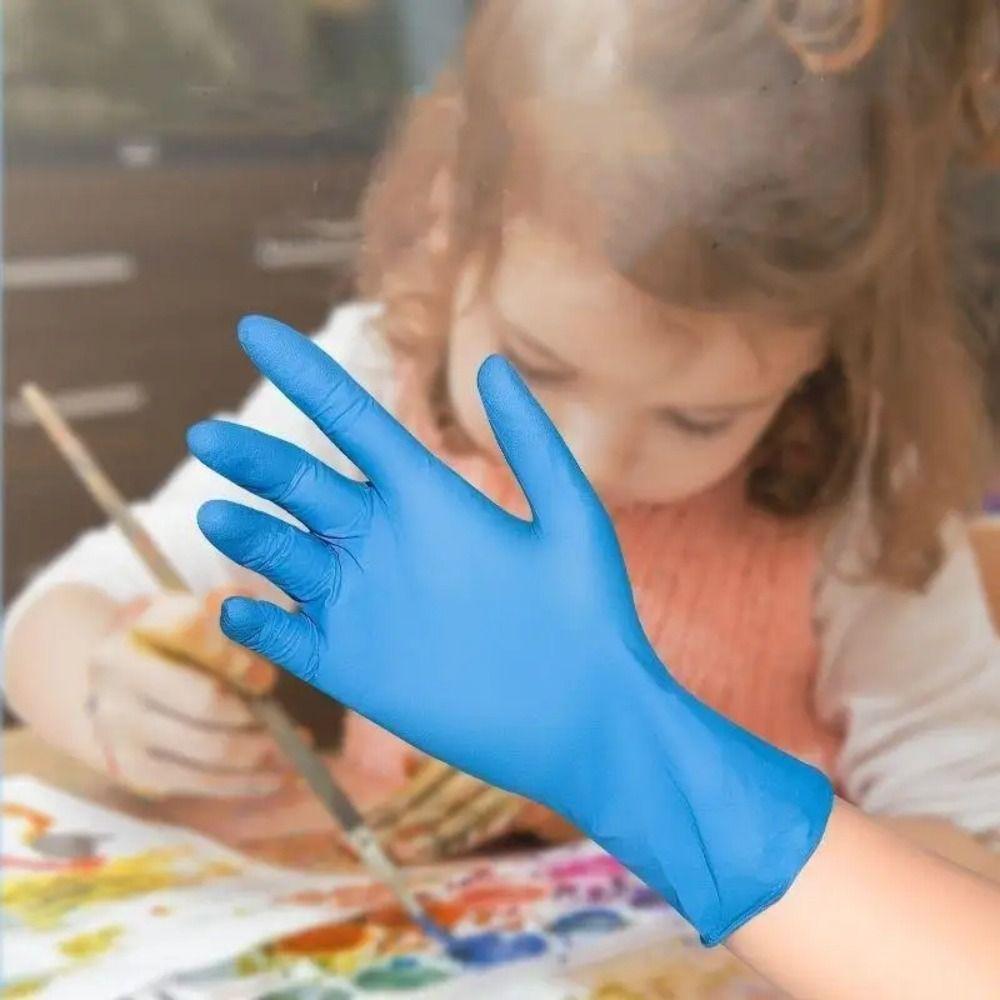 5 Pairs Latex Free Disposable Nitrile Gloves Kids Cooking Gloves New Food Service Gloves
