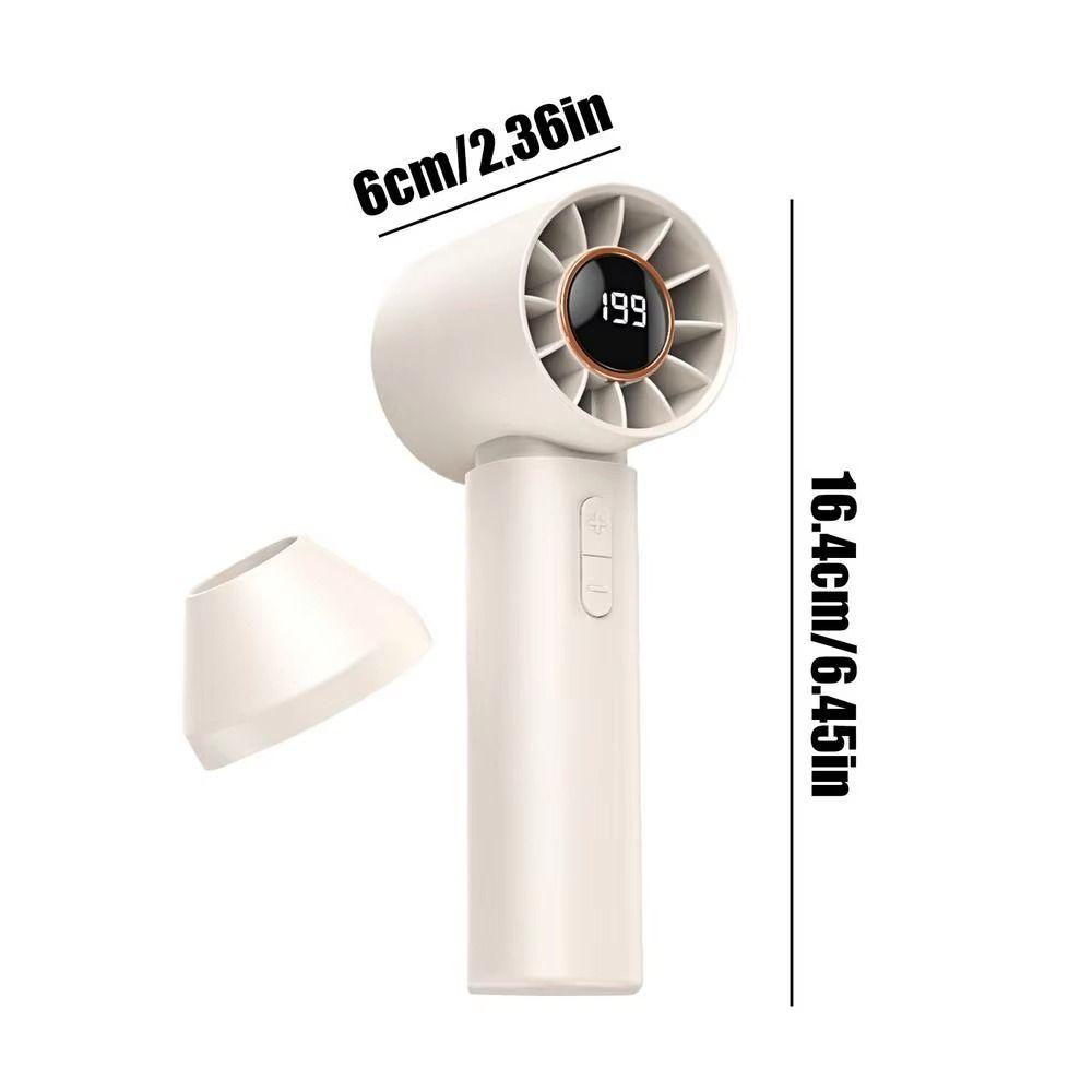 Compact Design Mini Fan Rechargeable Digital Fan New Handheld Fan Camping Use