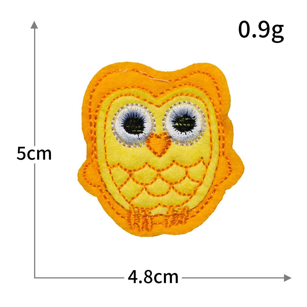 Computer Embroidery Cartoon Owl Cloth Sticker Set Embroidery Cloth Sticker Patch Sticker Diy Clothing Sticker Factory Straight Hair