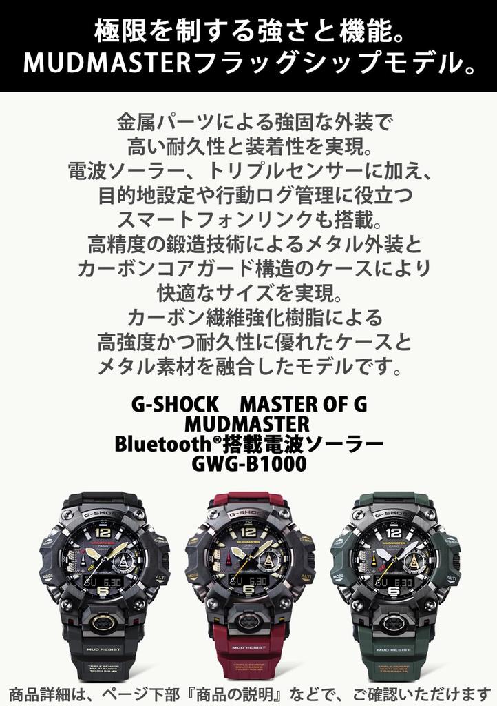 Часы Casio Зеленые G-SHOCK GWG-B1000-3AJF Мужские