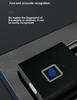 Waterproof and Rust-proof Outdoor Smart Fingerprint Padlock for Secure Door and Cabinet Locking. Anti-theft Electronic Lock with Password Protection.