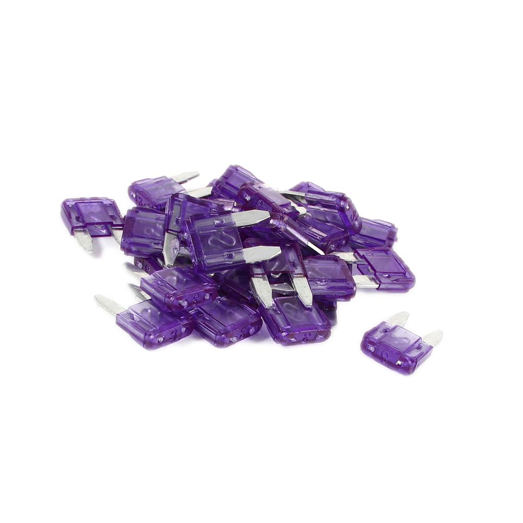 ACROPIX Mini Fuse for Car 3A Purple 30pcs