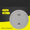 6" White Inspection Plate Boat Yacht Deck Screw Out Hatch Access Cover Rv Caravan
