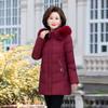 Mom's Down Jacket Mid-length Style New Style Middle-aged and Elderly Women's Winter Thickened Jacket