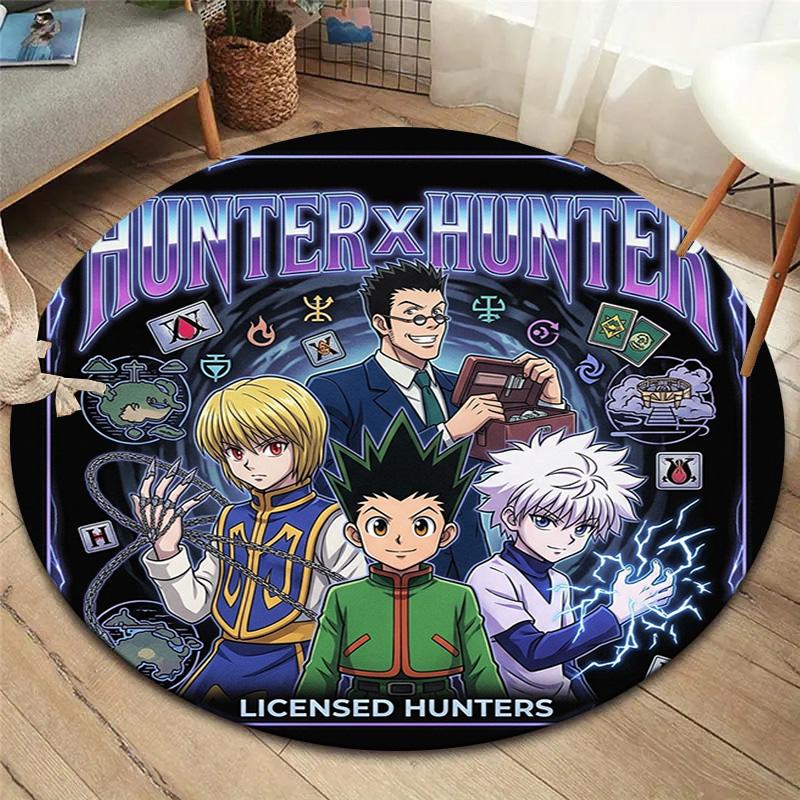 Ковер с круглым ворсом Hunter X Hunter Ковер для гостиной, спальни, дивана, игровой комнаты Декор Нескользящий коврик для пола