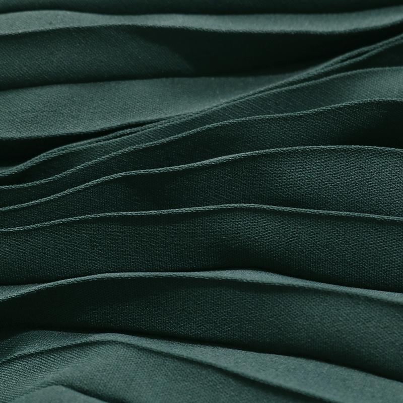 Autumn Winter Long Sleeve Soild V-neck Lace A Line Knee Length Women Dress