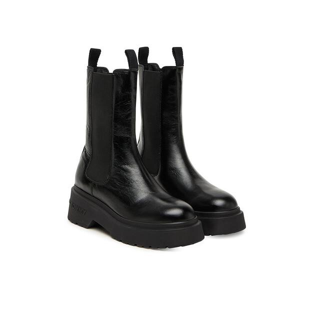 Ботинки челси Tommy Jeans Tjw Chunky Shiny EN0EN02888 Black
