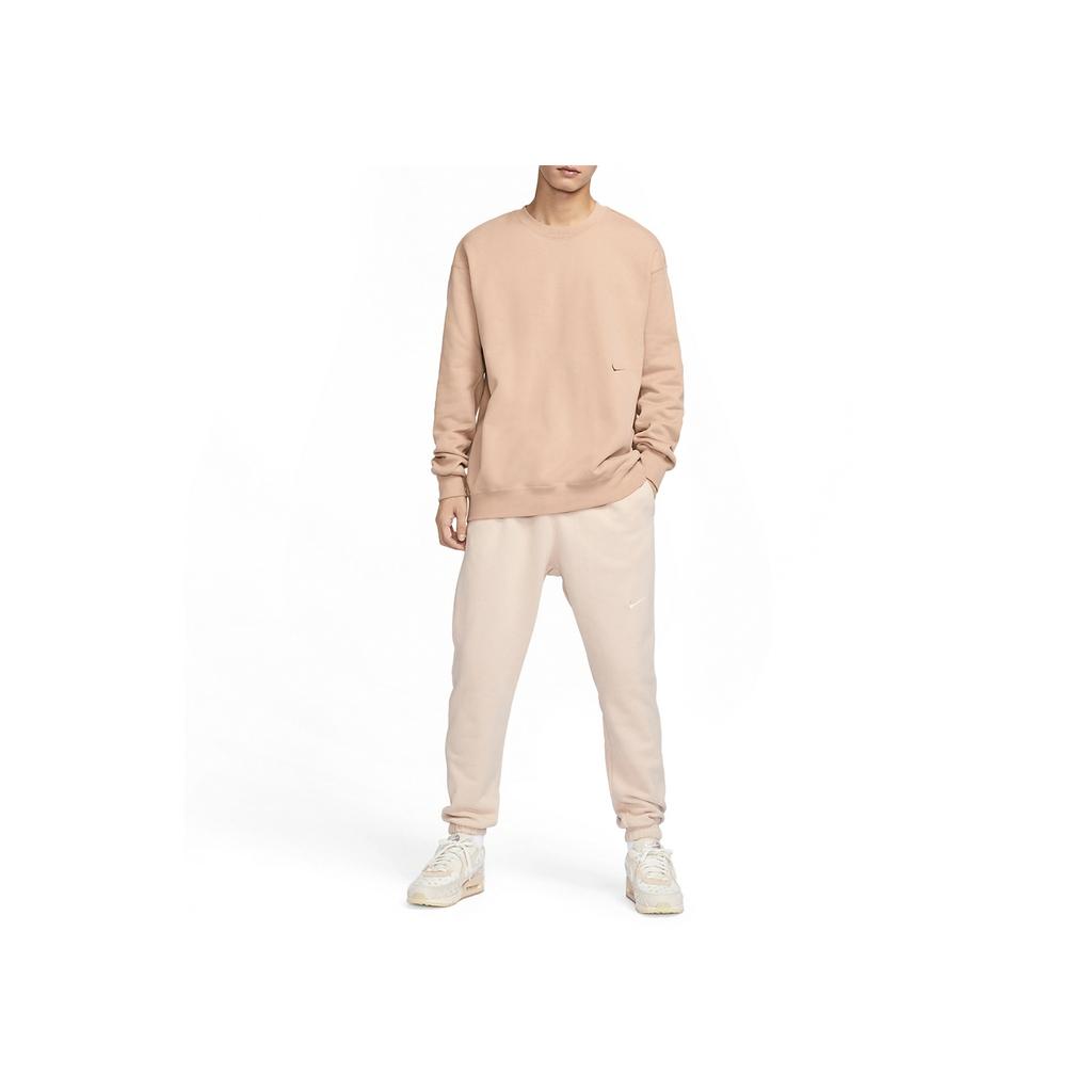 Nike Спортивные клубные брюки-джоггеры средней посадки с однотонным принтом, зауженные книзу, мужские, Sand-Dune FZ4337-126