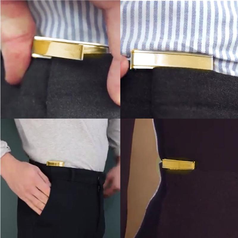 Многофункциональный зажим для ремня из цинкового сплава, ленивый ремень, беспроводная пряжка, ремень-афера, поясной ремень для брюк, юбок, костюма с футболкой