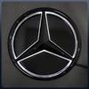 AABGS1 Front Grille LED Star Emblem Light Badge For Mercedes Benz GLC GLE GLS-Class 2016-2019