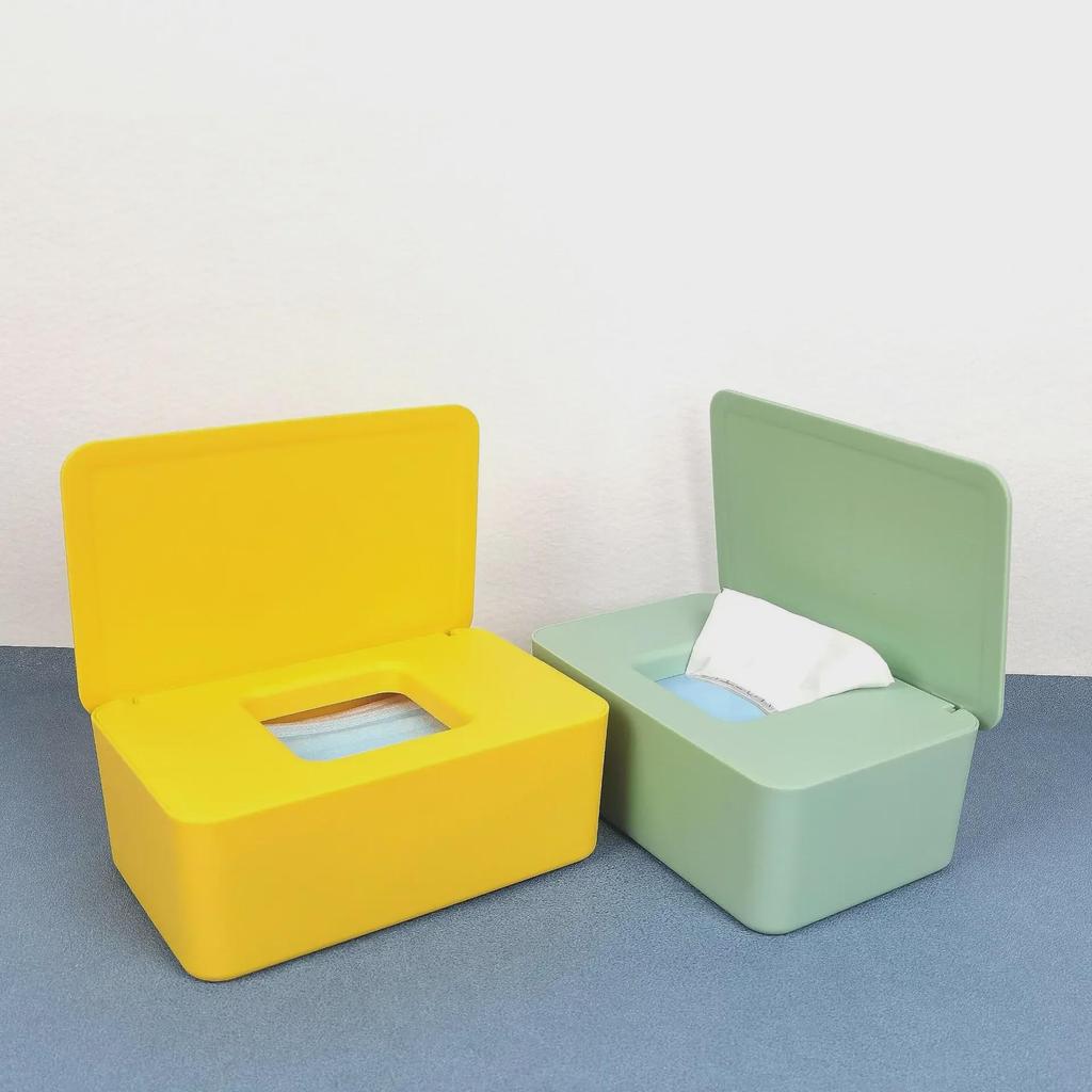 Бытовая настольная коробка для хранения детских влажных салфеток с герметичной крышкой