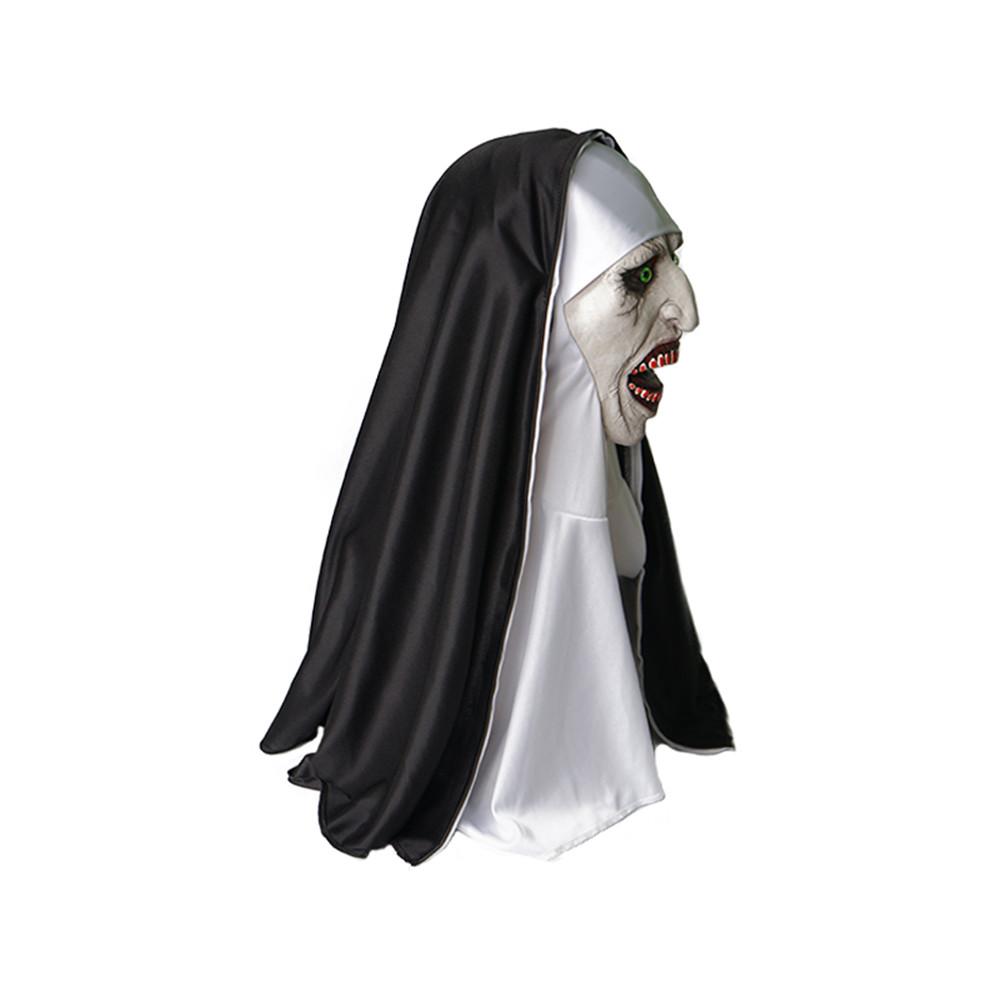 Horror Nun Latex Mask Halloween Haunted House Party Costume Cosplay Accessories