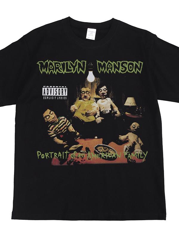 Marilyn Unisexson American Street Style Short Sleeve Tshirt Retro Rock Band Print Casual Cotton Top For Youth Unisex Summer Wear
