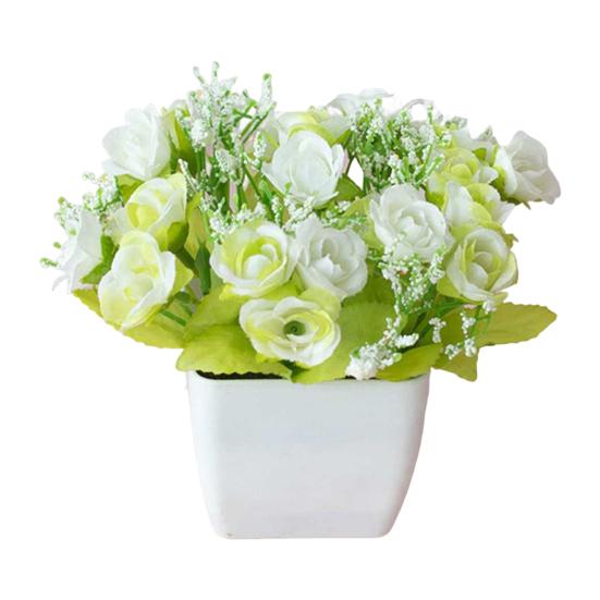 Поддельный цветок бонсай, креативный, нежный, без полива, искусственный цветок в горшке, увеличивает жизнеспособность, искусственный бонсай в горшке, искусственный цветок бонсай, домашний декор