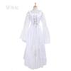 S~5XL Large Size Women Retro Cosplay Dress Medieval Renaissance Retro Dress with Square Collar Bundled Waist Halloween Party