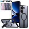 KEYSION Магнитный чехол с полыми стенками для рассеивания тепла для Xiaomi POCO X7 Pro 5G, охлаждающая подставка, противоударный чехол для телефона для Redmi Turbo 4