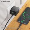 BOROFONE BAS61A Быстрое двойное зарядное устройство PD30W+QC3.0 Адаптер с вилкой EU