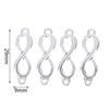 20 шт. Подвески Ссылка Символ бесконечности Соединение Серебряный цвет Подвески Изготовление своими руками
