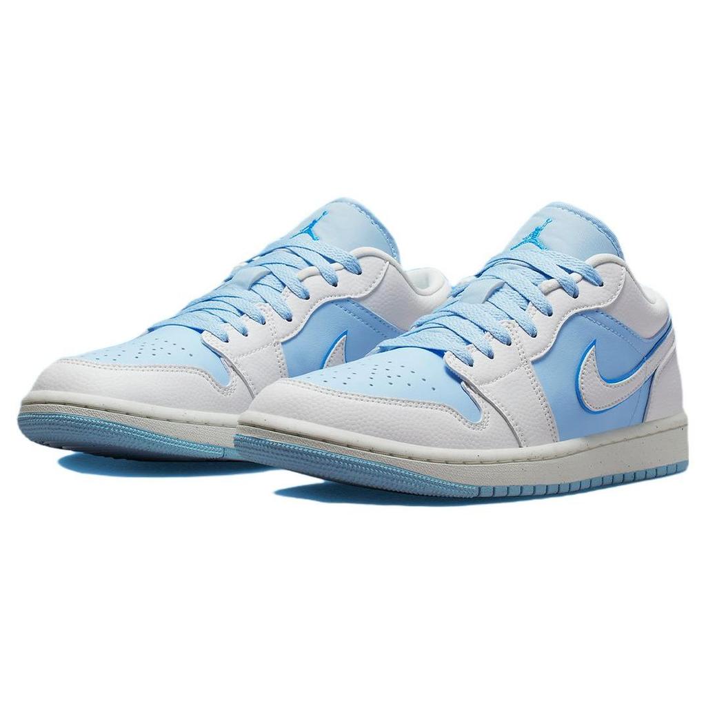 Air Jordan 1 Low SE Reverse Ice Blue Женские кроссовки Sail Dark-Powder-Blue DV1299-104