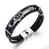Браслет из гитарных струн для мужчин Горячая распродажа Нержавеющая сталь Ручная работа Кожаные браслеты Не тускнеющее ювелирное изделие ALN25122723