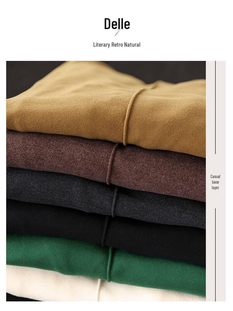 Женская универсальная вельветовая рубашка пэчворк с полувысоким воротником - Осень/Зима 2025