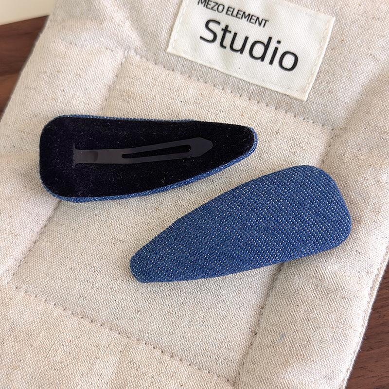 1 шт. Тканевые заколки-треугольники в горошек для женщин, заколки-автоматы для челки, боковые зажимы, шпильки для волос, аксессуары для волос, заколки для волос, головной убор