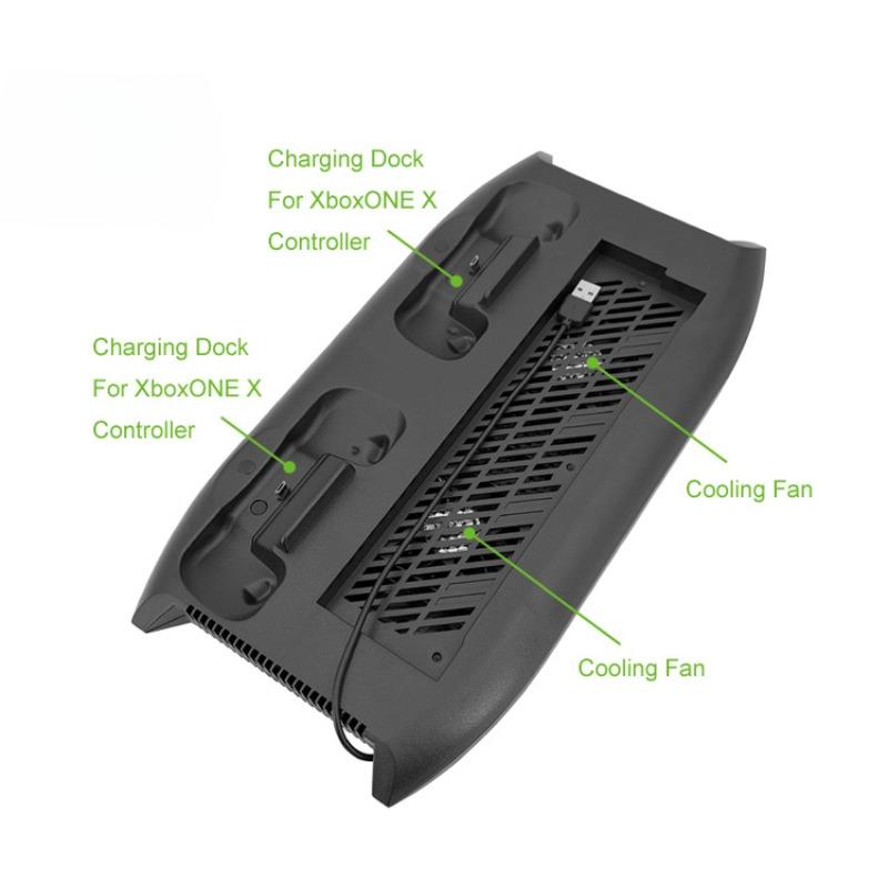 Xbox One X-Tourist Vertical Cooling Fan Bracket, Integrated Bracket, D-Gain