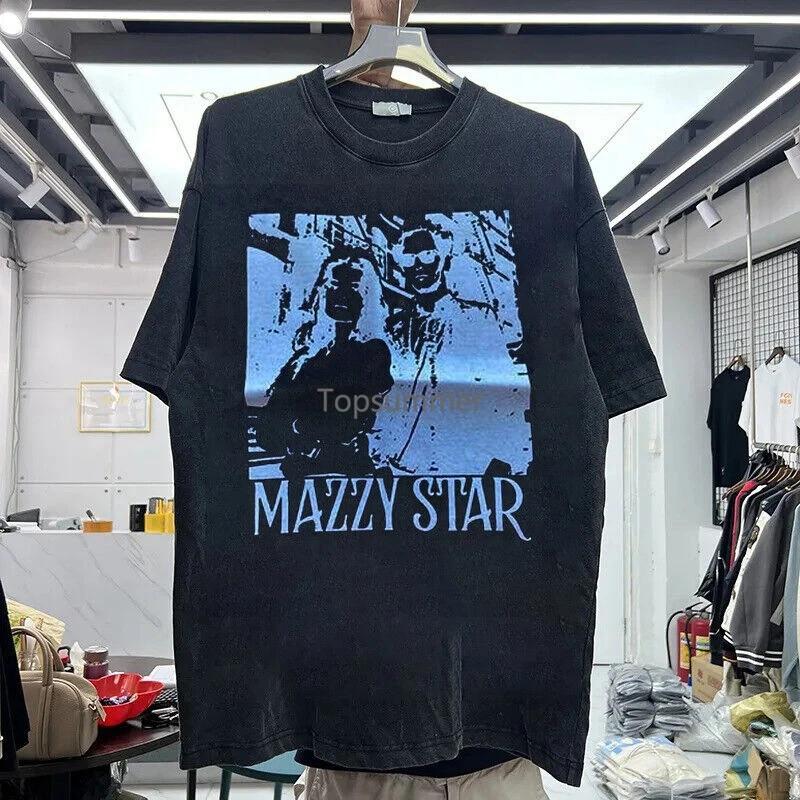 Mazzy Star Band 90's Classic Style Black Short Sleeve T shirt Reprint KH9704