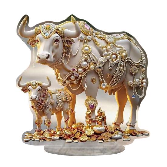 Акриловая настольная табличка 2D плоская Фея/Дерево/Сцена Рождества/Ворона Настольное украшение на Рождество Пасху для дома офиса полки столешницы