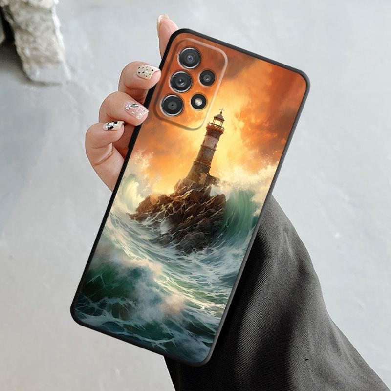 Красивый чехол для телефона с маяком для iPhone Samsung Galaxy Redmi Xiaomi Oppo OnePlus Note SA 7 8 9 10 11 12 13 14 20 21 22 23 53 54 Pro Max Plus Ultra