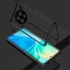 Полный чехол 360 для Realme 12 Pro Plus, двустороннее магнитное крепление, металлическая закаленная стеклянная защитная крышка для Realme 12Pro