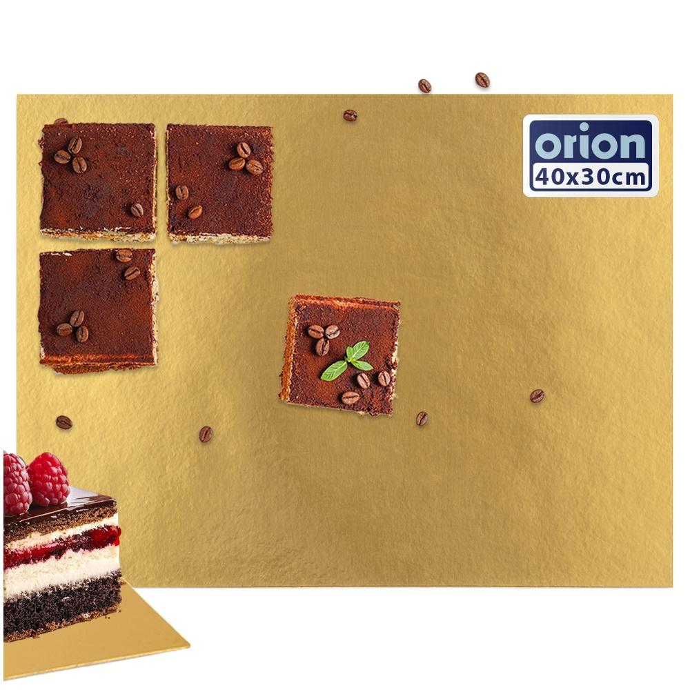 Cake Base, Golden Rectangular Cake 40X30 Cm