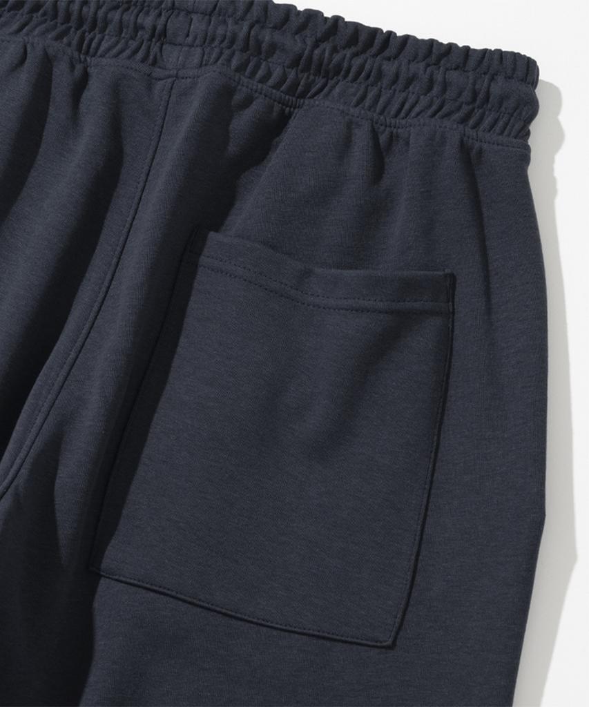 XOX One-Pleat Wide Sweatpants [Navy Blue]