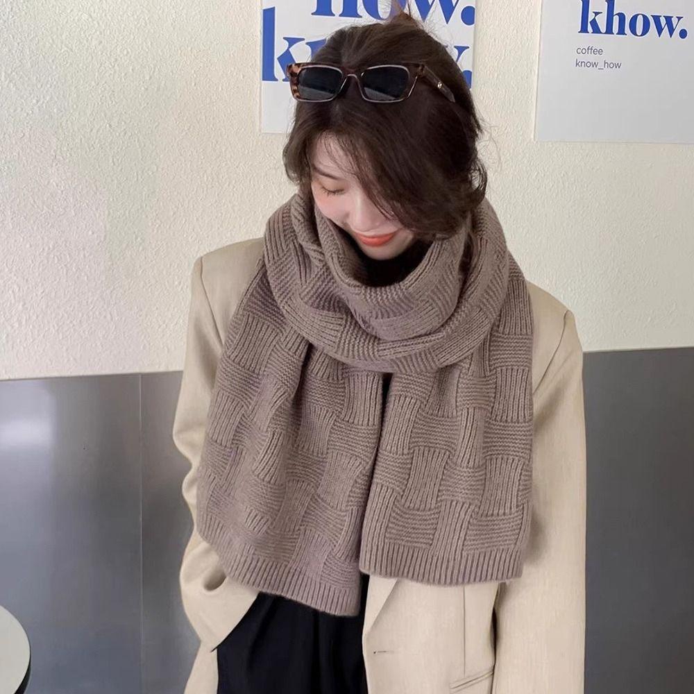 Ветрозащитный универсальный шарф из искусственного кашемира, зимняя женская шаль для женщин и девочек