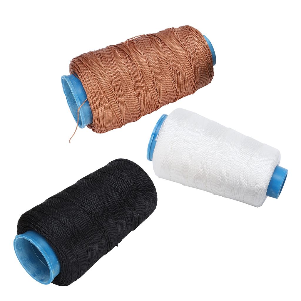 3 шт. связанных нейлоновых ниток для шитья воздушных змеев, кожаных джинсов, плетения волос, вышивки, инструменты