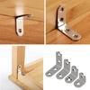 Stainless Steel Corner Brace Set L Shaped Brackets Heavy Duty Corner Brackets Simple Install for Secure Wood Joining