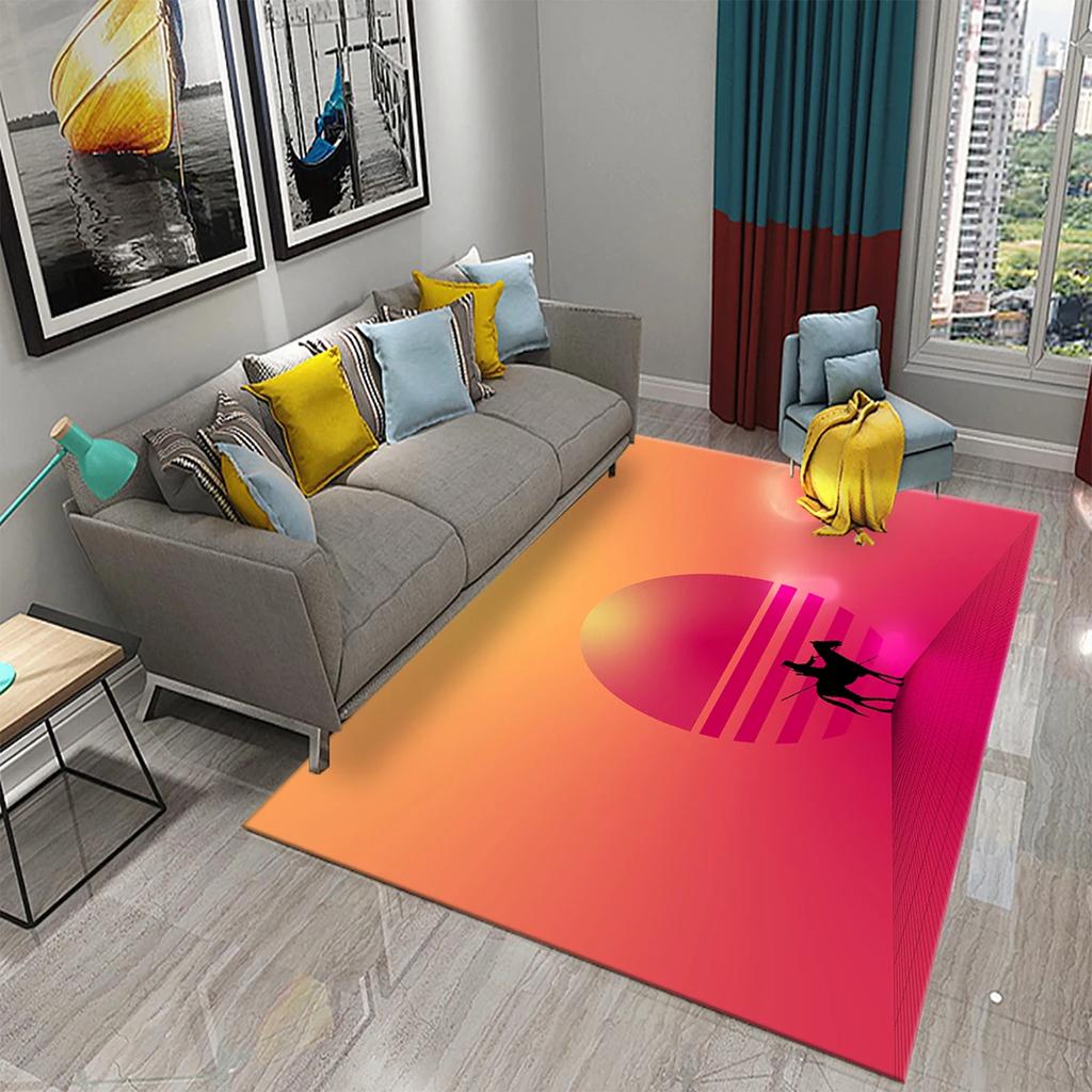Фиолетовый ковер Современный ковер Искусство Принтованный Прямоугольный Ковер для Взрослых Коврики для Йоги Гостиная Спальня Плоский Коврик Декоративный Дверной Коврик
