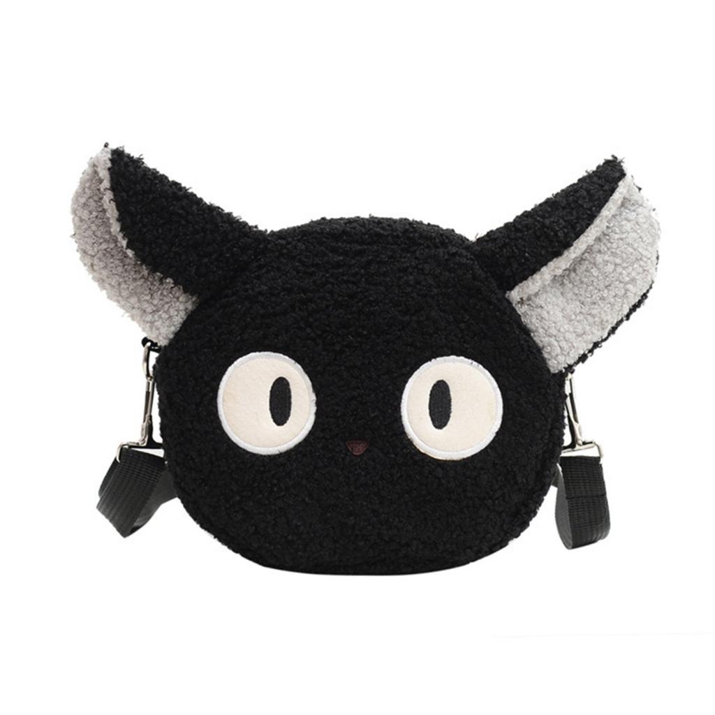 Сумка на одно плечо с мультяшными животными, осень-зима, плюшевая, милый кот, медведь, овца, регулируемая, для женщин и девочек, сумка через плечо, сумка для монет, чехол для телефона