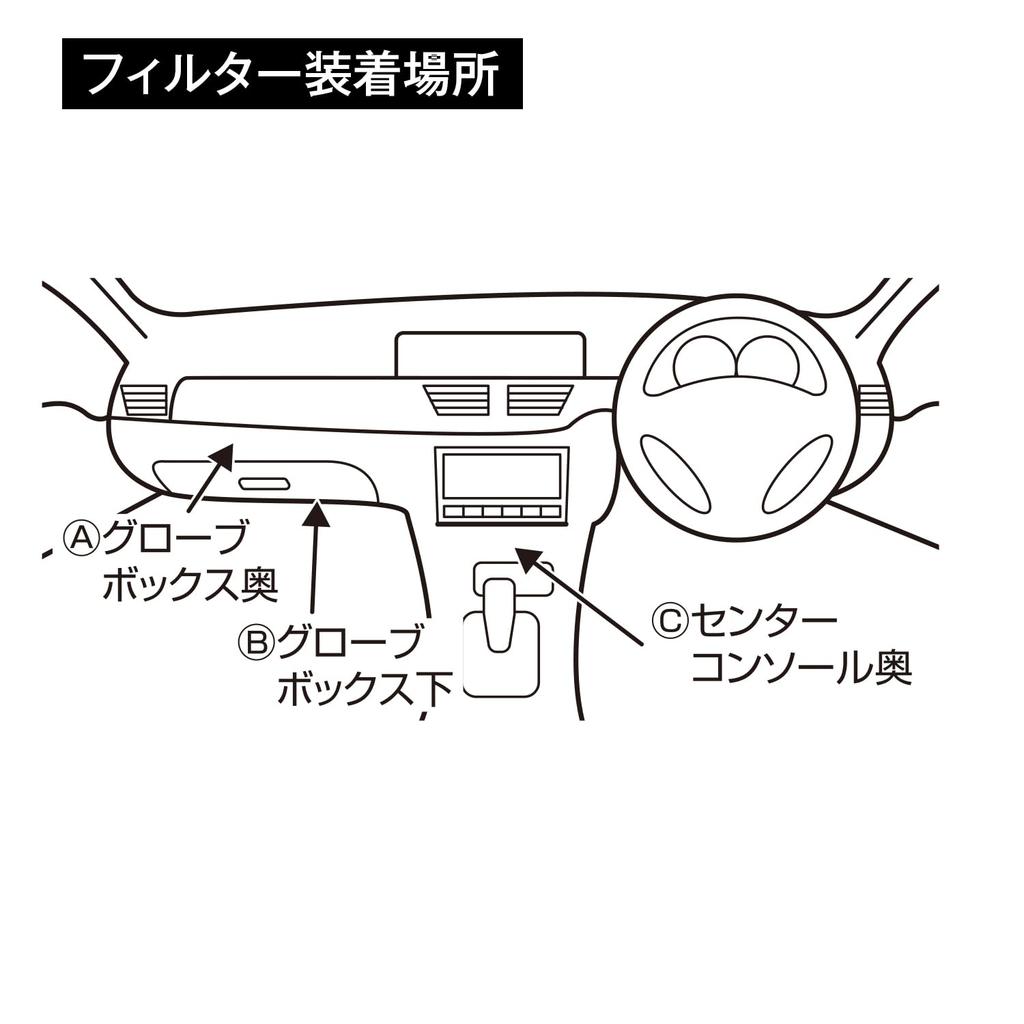 BELLOF Air Conditioner Filter Special 5-Layer Filter [Jimny (JB64W) / (JB74W)] Nano AG Antibacterial Mold-Resistant PM2.5 Allergen BCFJ606